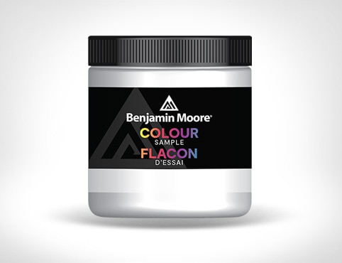 A Benjamin Moore paint colour sample. A Benjamin Moore paint colour sample.