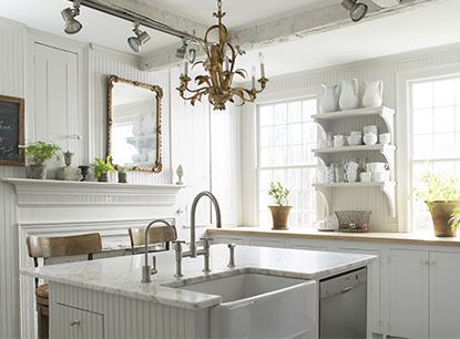Kitchen painted in neutral paint colors with eggshell finish walls Kitchen painted in neutral paint colors with eggshell finish walls