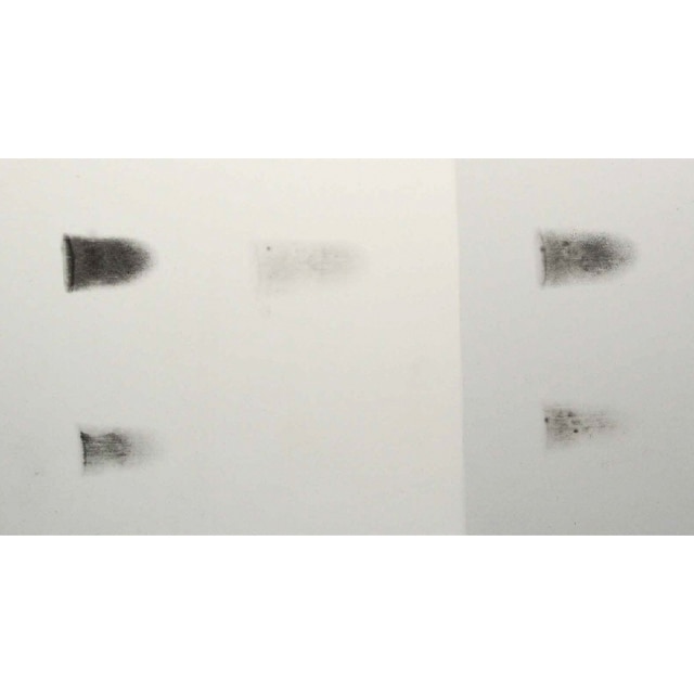 Comparing scuffs left on a Leading Brand paint, Scuff-X®, and another Leading Brand, all Eggshell sheen. The top scuff marks are uncleaned, while the bottom scuff marks remain after being cleaned with soap and water. Comparing scuffs left on a Leading Brand paint, Scuff-X®, and another Leading Brand, all Eggshell sheen. The top scuff marks are uncleaned, while the bottom scuff marks remain after being cleaned with soap and water.